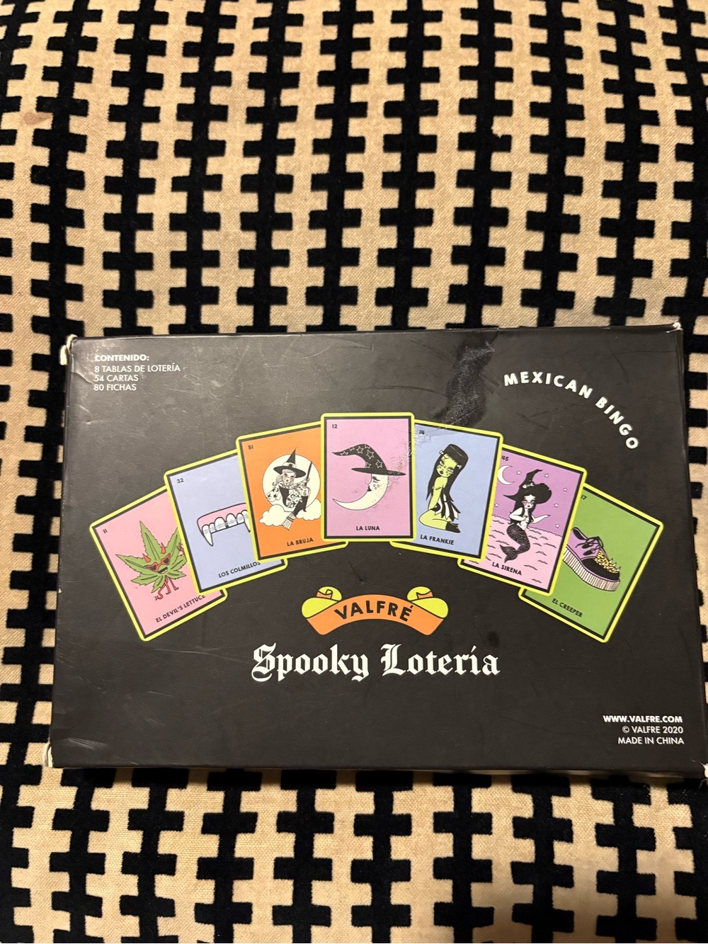 Valfre Spooky Loteria Mexican Bingo Game